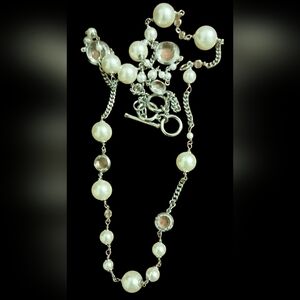 Silver Pearl Necklace